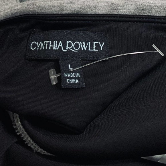 Anthropologie Cynthia Rowley Pants Women's Large Gray Stretchy Wide Leg Casual - Picture 6 of 9